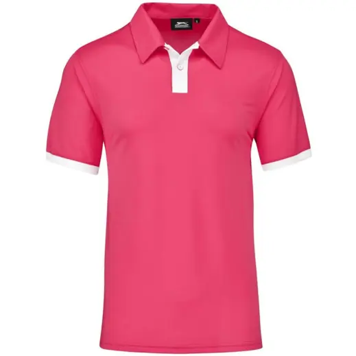 Mens Contest Golf Shirt Pink